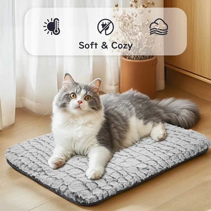 Vikbua™ Varmepute for katt med vaskbart trekk og sklisikker bunn