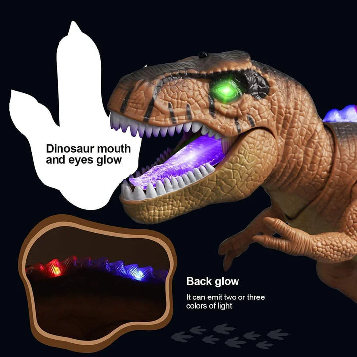 Vikbua™ Fjernstyrt T-rex som går, brøler og lyser i flere farger