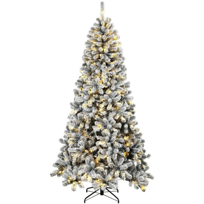 Vikbua Snødekt nordfuru juletre 183 cm med 250 varme lys