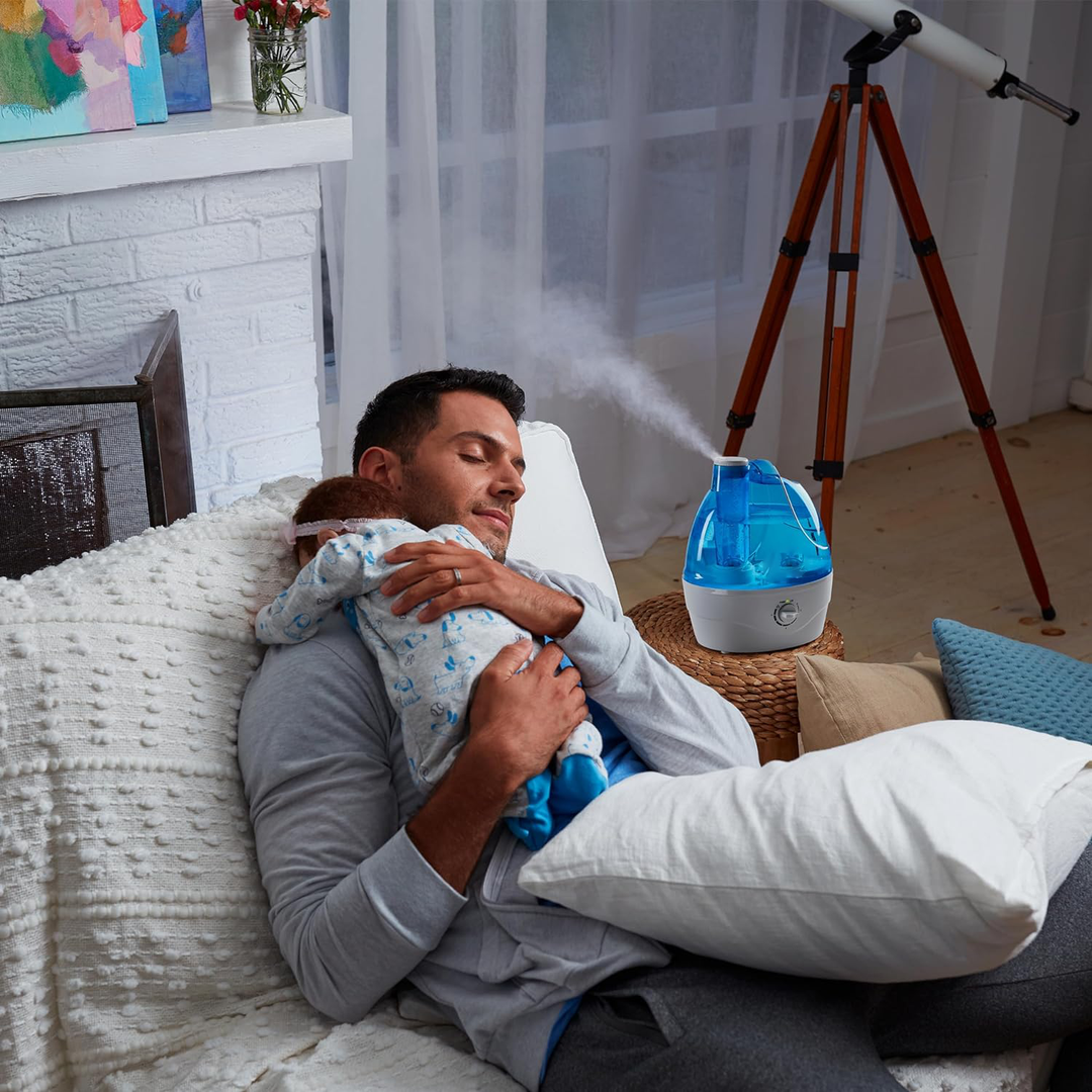 Vikbua™ Stillegående luftfukter med kjølig tåke, 2,2 liters tank og 360° dyse