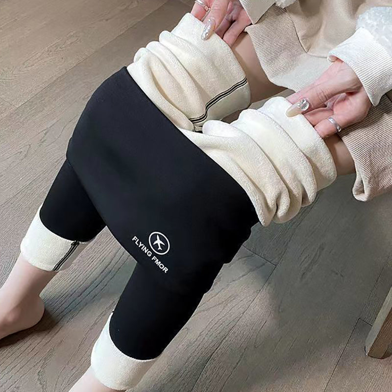 Fôrede tights med høyt liv