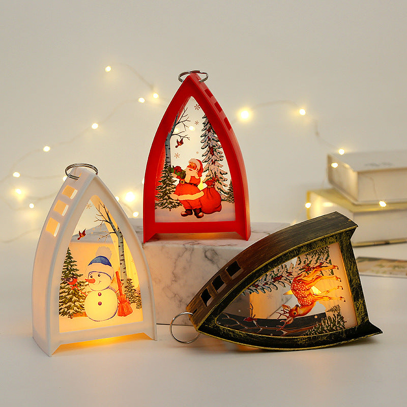 Vikbua™ Håndmalte LED-julefigurer – nisse, snømann og reinsdyr