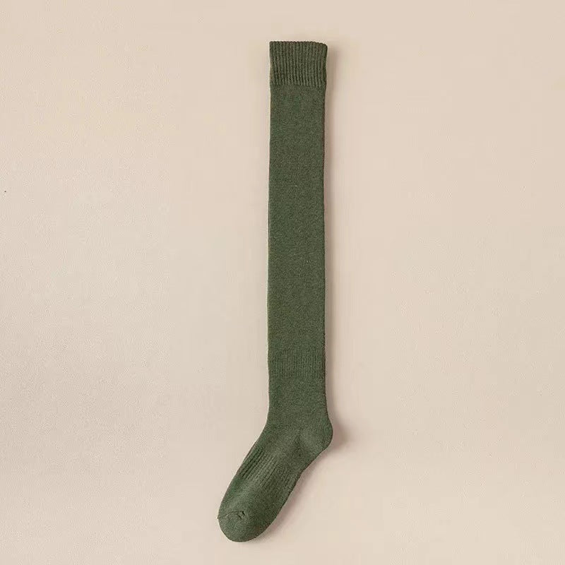 Vikbua™ Kabelstrikkede overknestrømper – varme, elastiske og stilige