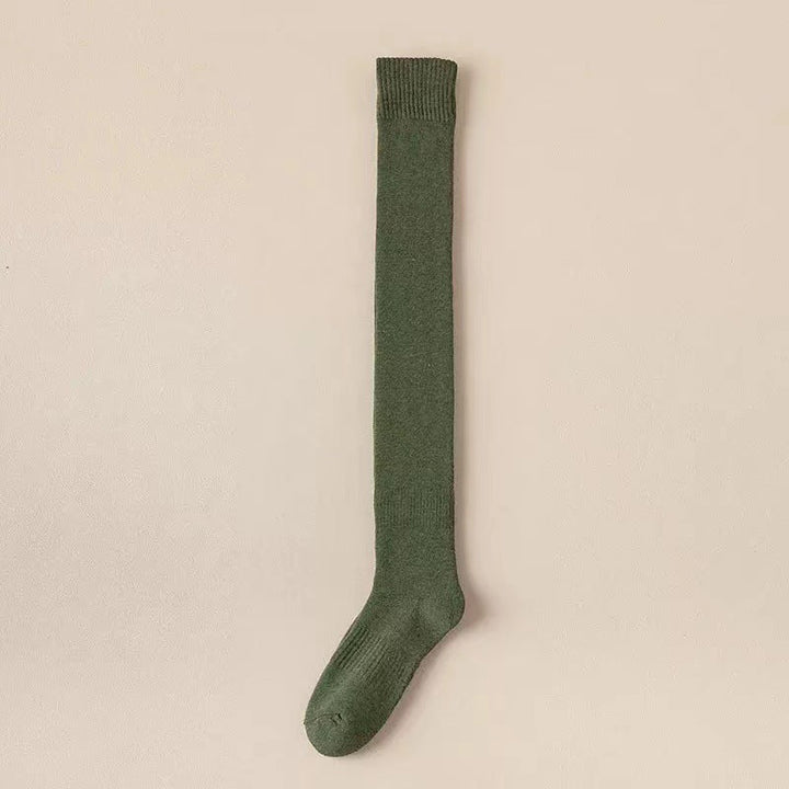 Vikbua™ Kabelstrikkede overknestrømper – varme, elastiske og stilige