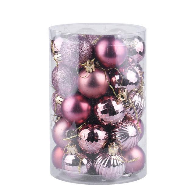 Vikbua™ Julekuler 4 cm, sett med 34 i flotte farger