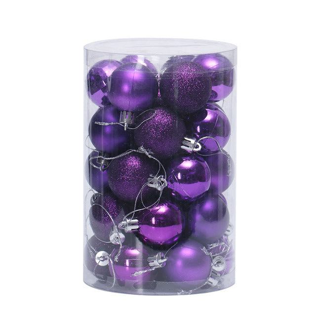 Vikbua™ Julekuler 4 cm, sett med 34 i flotte farger