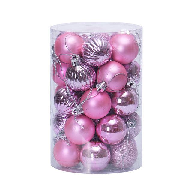 Vikbua™ Julekuler 4 cm, sett med 34 i flotte farger