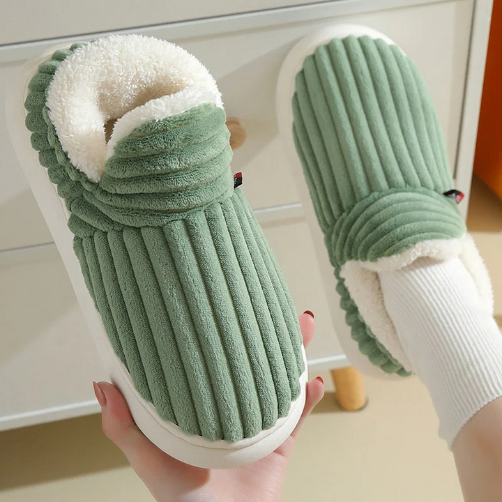 Vikbua™ Luftige tøfler i fleece med tykk, dempet og sklisikker såle