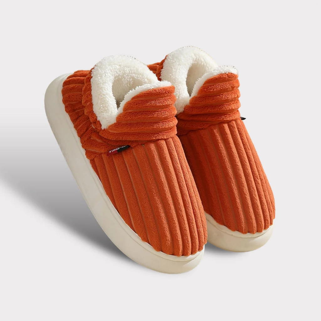 Vikbua™ Luftige tøfler i fleece med tykk, dempet og sklisikker såle