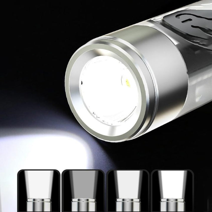Vikbua™ Oppladbar nøkkelringlykt med magnet, 400 lumen