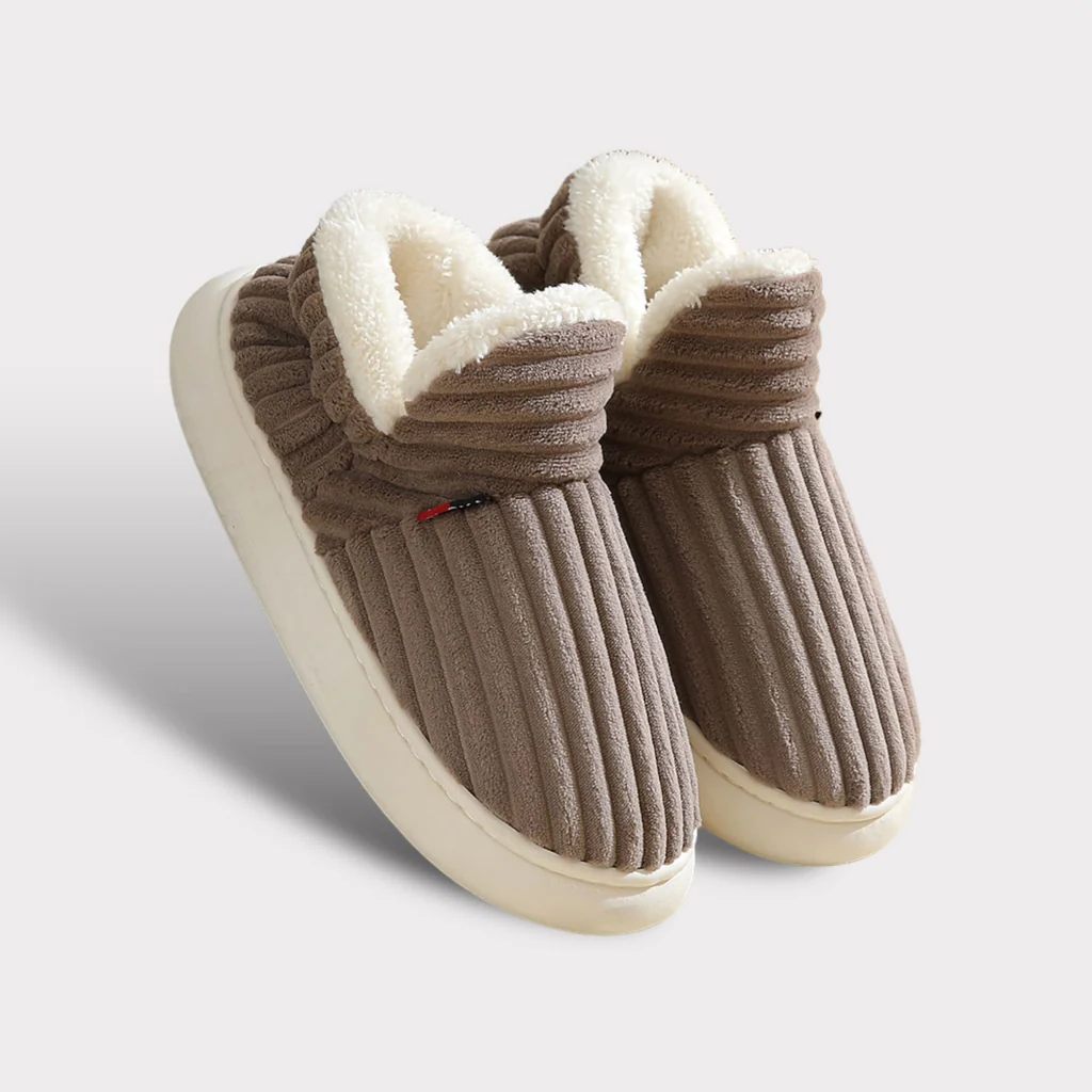 Vikbua™ Luftige tøfler i fleece med tykk, dempet og sklisikker såle