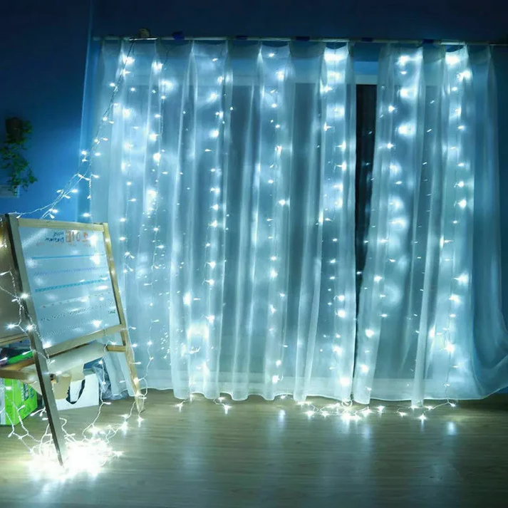 Vikbua™ Lysgardin med LED-lys, fjernkontroll og flere lysmoduser
