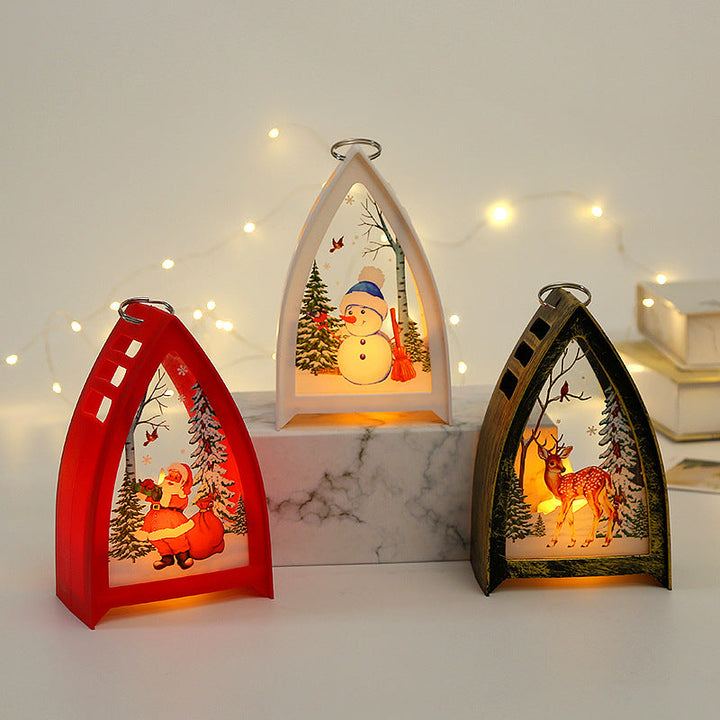 Vikbua™ Håndmalte LED-julefigurer – nisse, snømann og reinsdyr