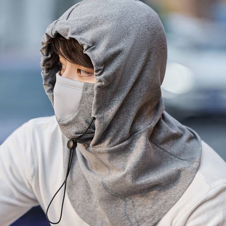 Vikbua™ Sykkelhette med ansiktsmaske og innebygd halsvarmer