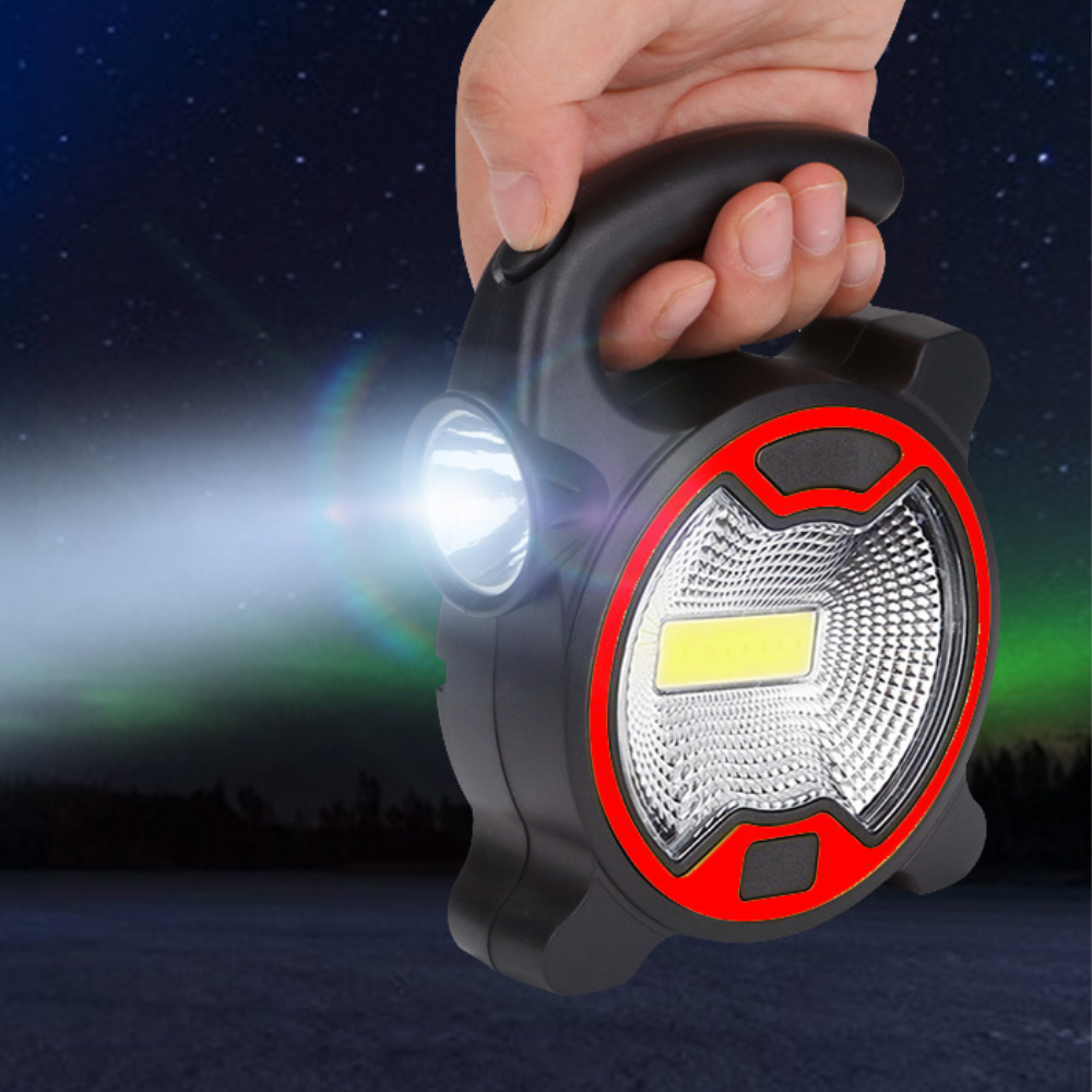 Vikbua™ Bærbar COB LED-arbeidslampe med håndtak og to moduser
