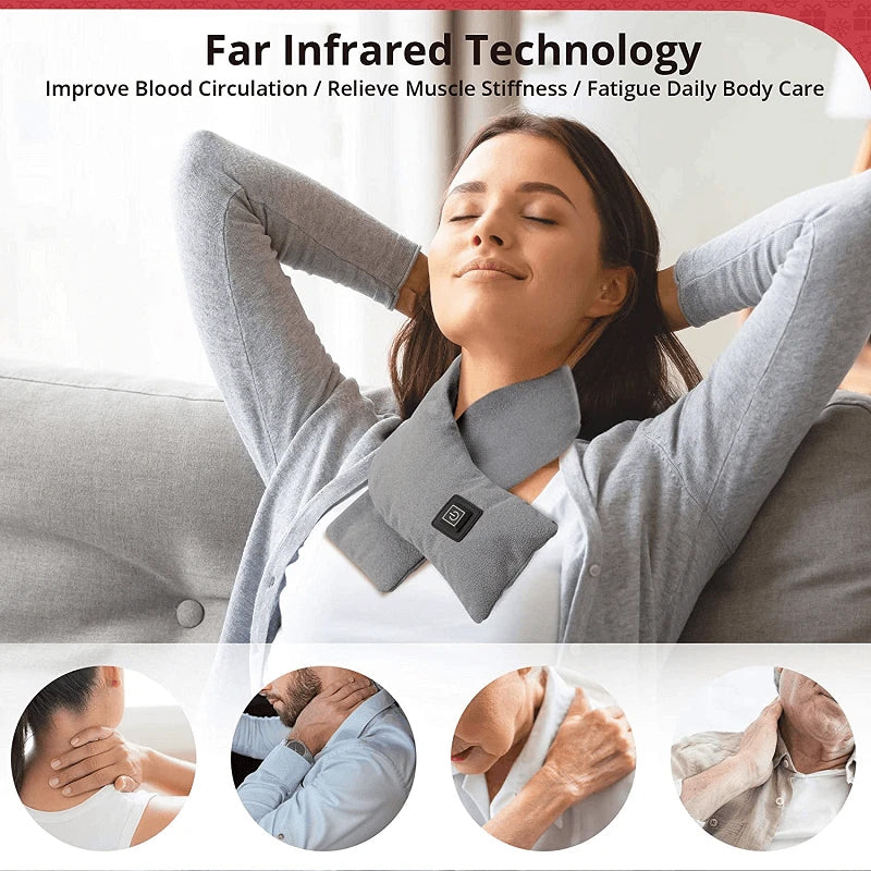 Vikbua™ Oppvarmet skjerf i fleece med tre varmenivåer og USB