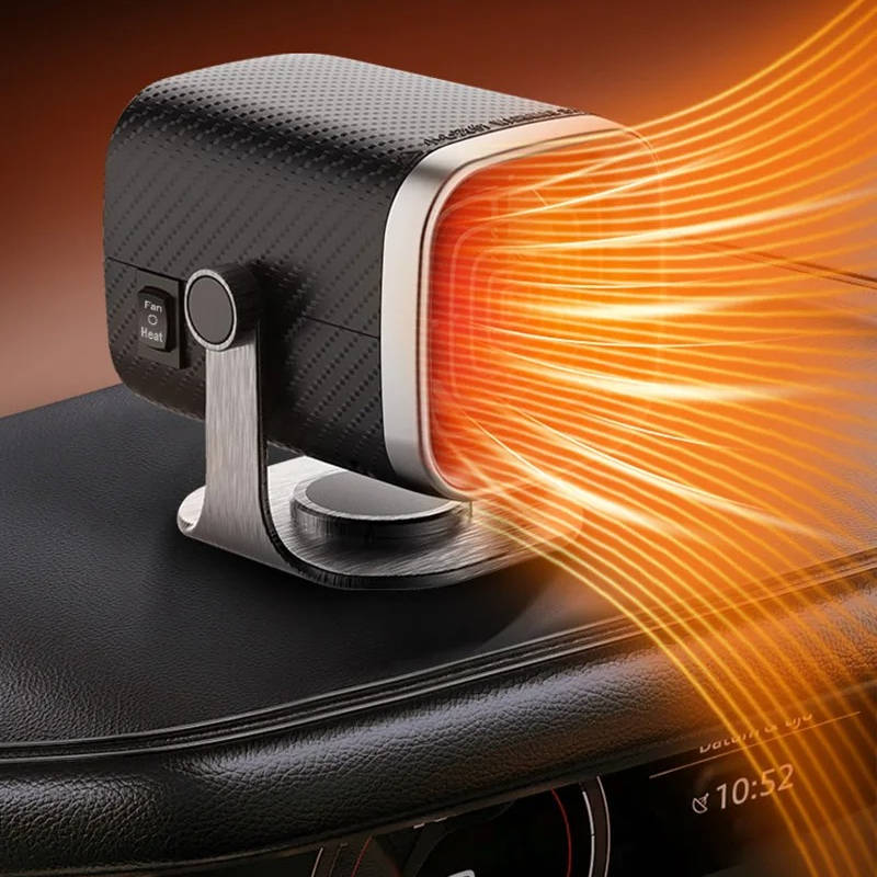 Vikbua™ Keramisk bilvarmer og defroster 12V/24V, dreibar 360°