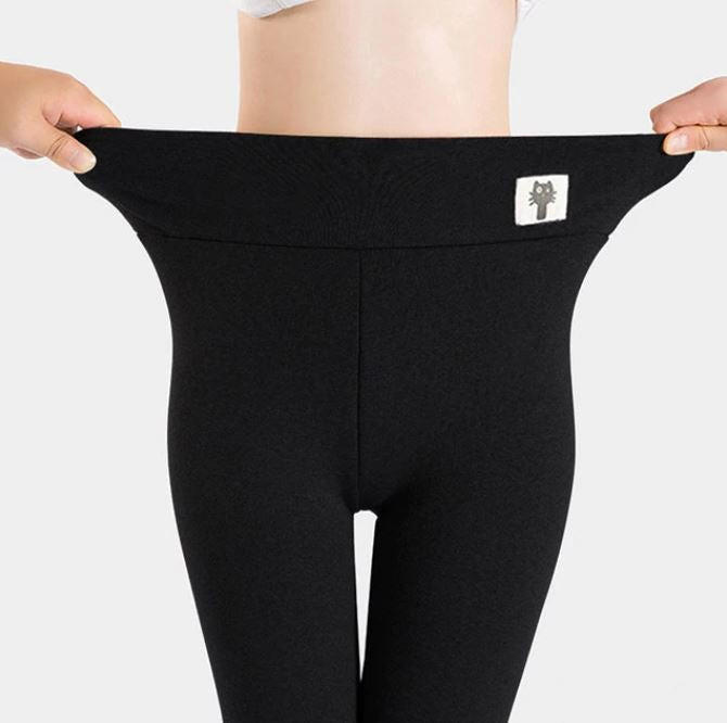 Vikbua™ Tykke termoleggings med fleecefôr og høyt liv