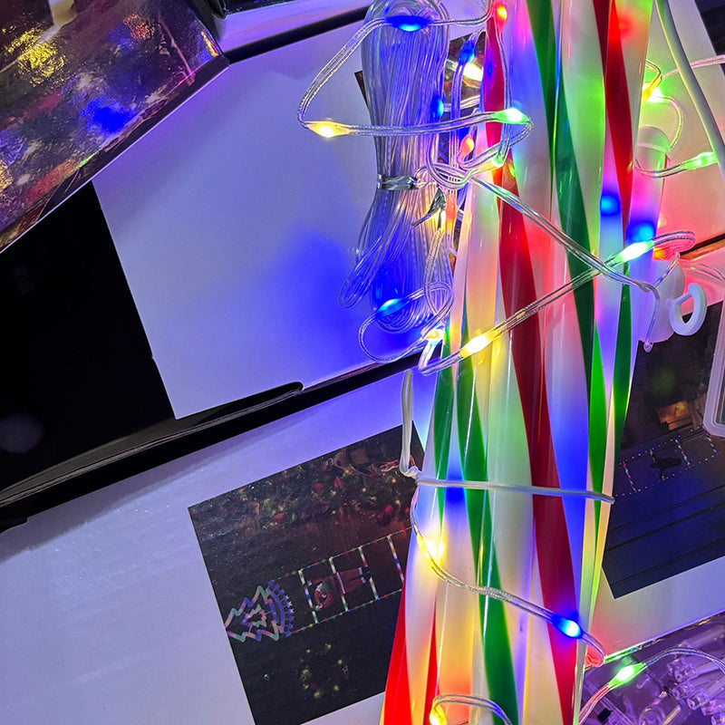 Vikbua™ Klatrende nisse på LED-stige med 8 blinkemoduser