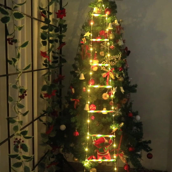 Vikbua™ Klatrende nisse på LED-stige med 8 blinkemoduser