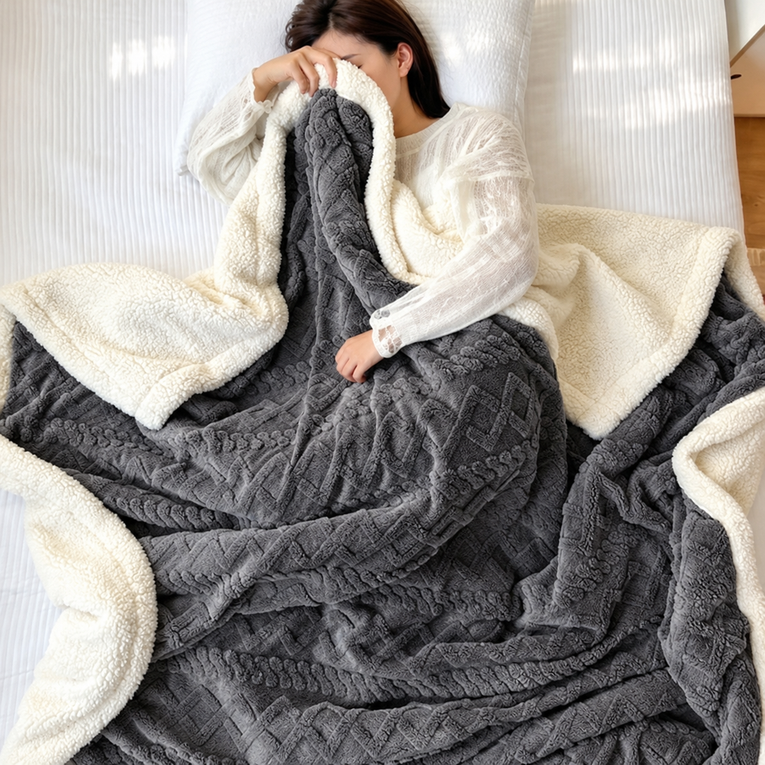 Vikbua™ Vendbart sherpateppe i fleece – varmt uten å være tungt