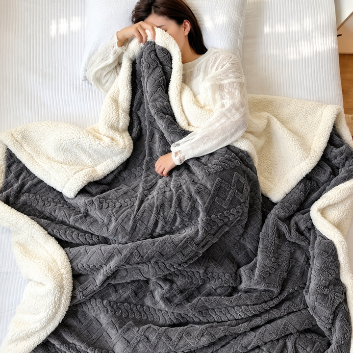 Vikbua™ Vendbart sherpateppe i fleece – varmt uten å være tungt