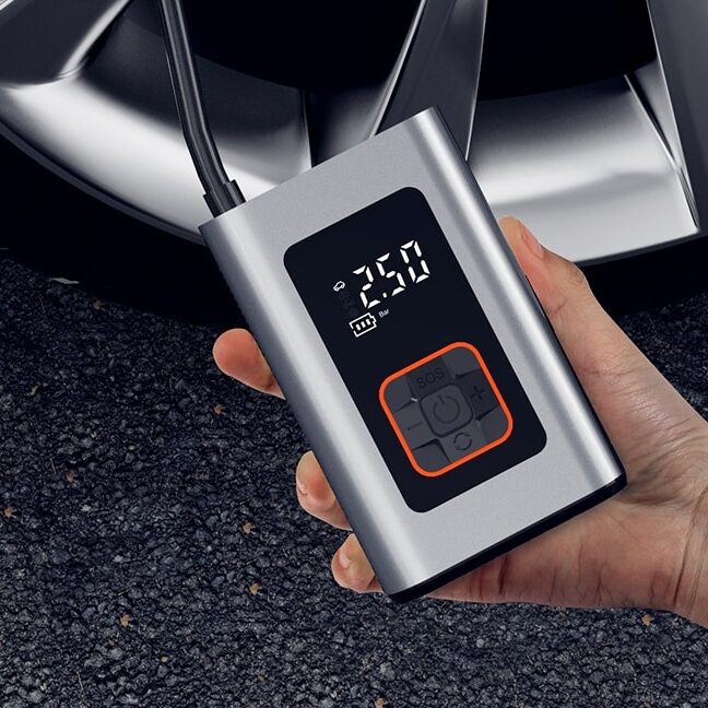 Vikbua™ Bærbar elektrisk dekkpumpe med automatisk stopp