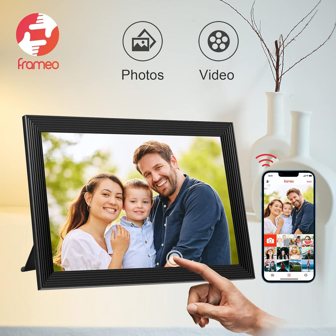 Vikbua™ Digital fotoramme 10,1" med wifi, video og deling via app