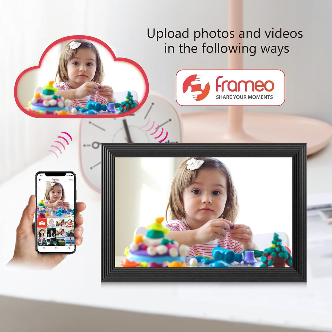 Vikbua™ Digital fotoramme 10,1" med wifi, video og deling via app