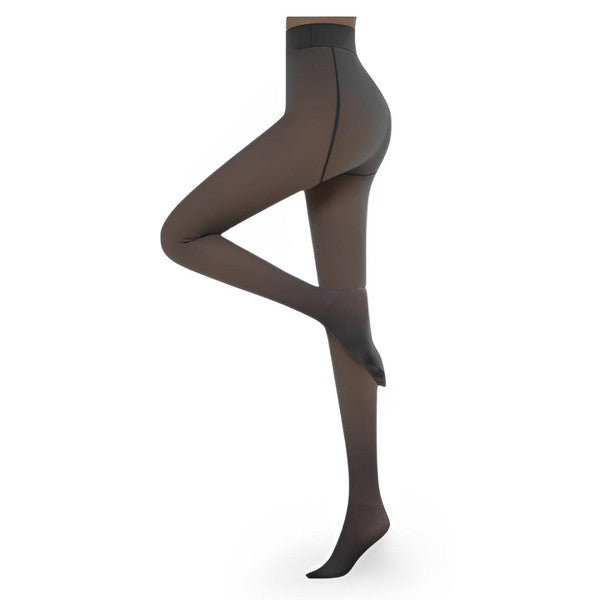 Vikbua™ Fôrede strømpebukser med transparent look for vinteren