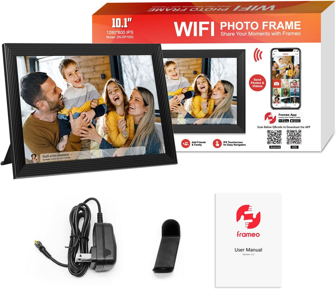 Vikbua™ Digital fotoramme 10,1" med wifi, video og deling via app