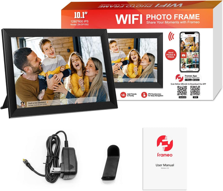 Vikbua™ Digital fotoramme 10,1" med wifi, video og deling via app