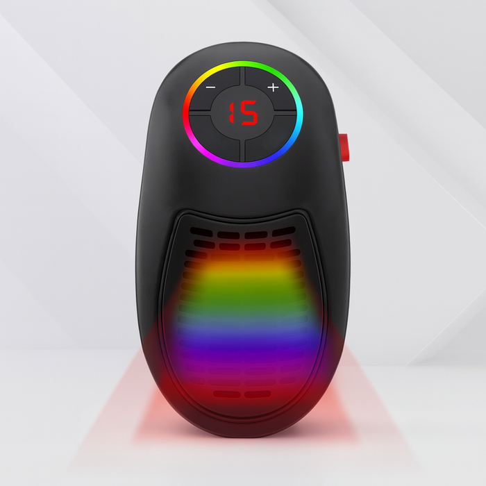 Vikbua™ Mini keramisk varmevifte med termostat og timer
