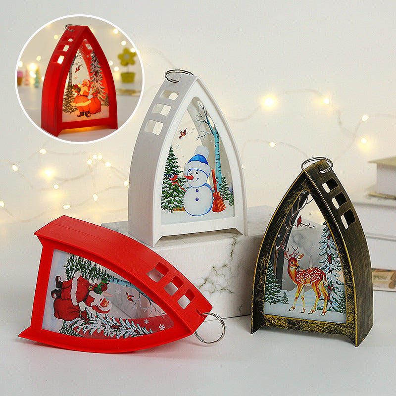 Vikbua™ Håndmalte LED-julefigurer – nisse, snømann og reinsdyr