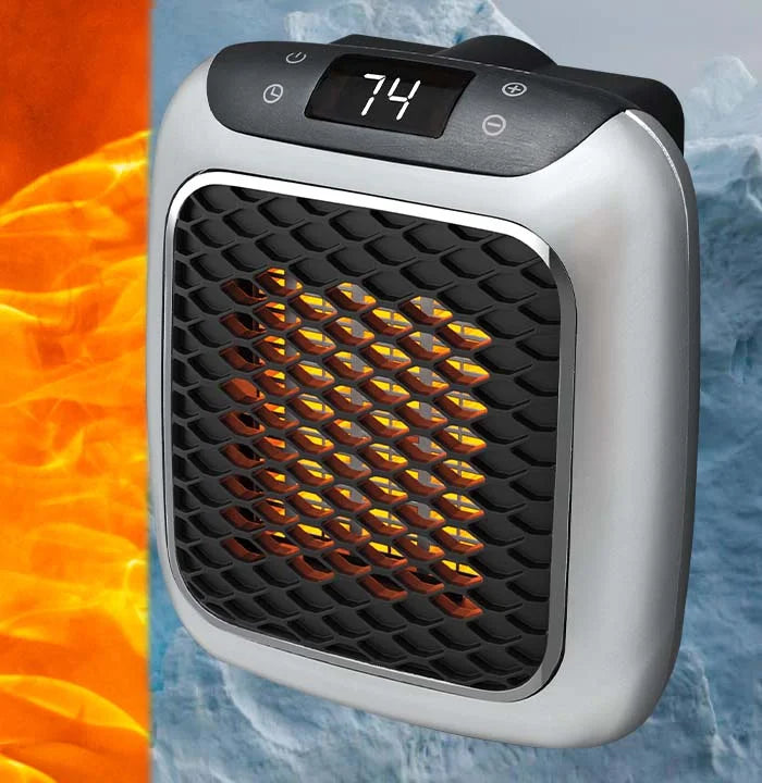 Vikbua™ Kompakt varmeovn 800W med timer og veltevern