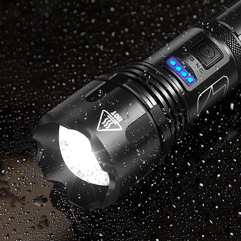 Vikbua™ Oppladbar vanntett LED-lommelykt med zoom og 5 moduser