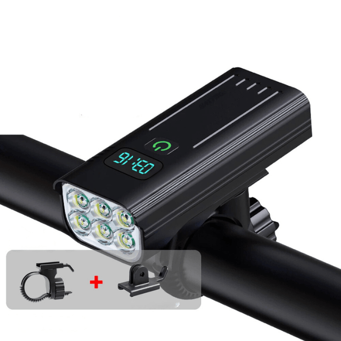Vikbua™ Sykkellykt 5000 lumen med 12 LED og oppladbart USB-C-batteri