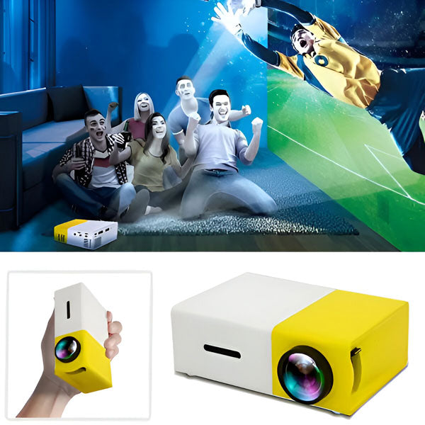 Vikbua™ Bærbar mini-projektor i HD for kino på storskjerm hjemme