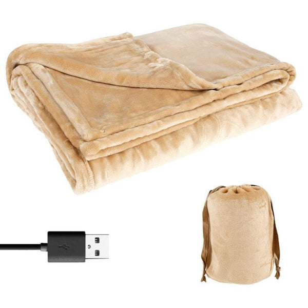 Vikbua™ Varmeteppe i flanell med USB – plass til to
