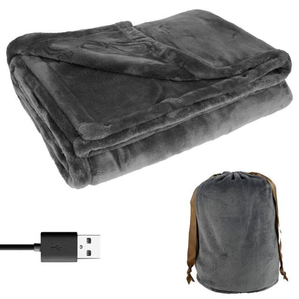 Vikbua™ Varmeteppe i flanell med USB – plass til to