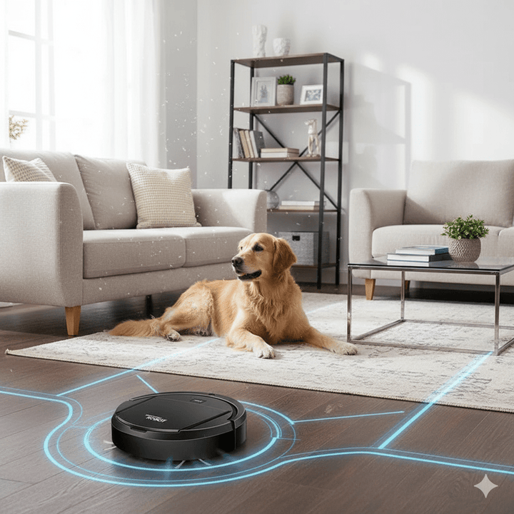 Vikbua™ Stillegående robotstøvsuger med HEPA-filter og én knapp