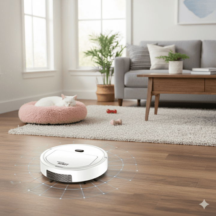 Vikbua™ Stillegående robotstøvsuger med HEPA-filter og én knapp