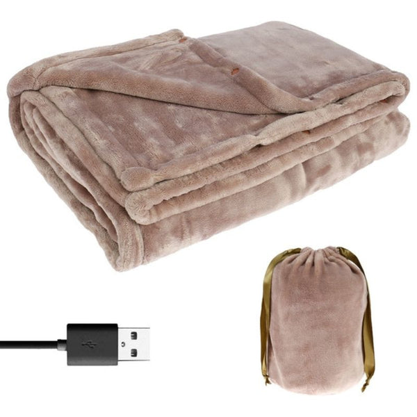 Vikbua™ Varmeteppe i flanell med USB – plass til to