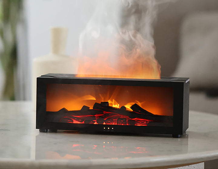 Vikbua™ Duftspreder med flammeeffekt, luftfukter og 7 farger