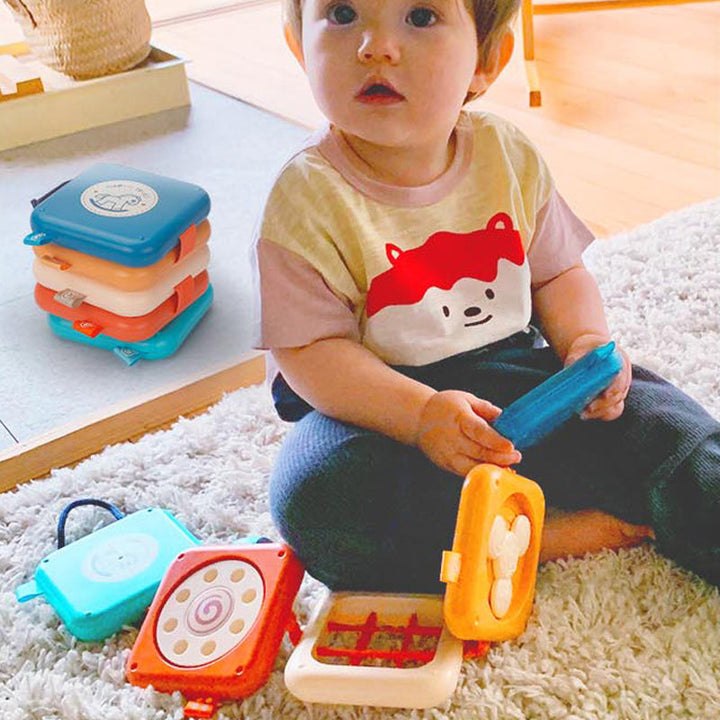 Vikbua™ Montessori aktivitetskube 7-i-1 for småbarn fra 1 til 3 år