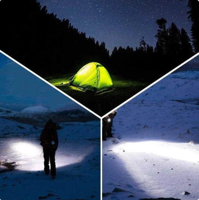 Vikbua™ Superkraftig LED-lommelykt med 8000 mAh powerbank og IPX5