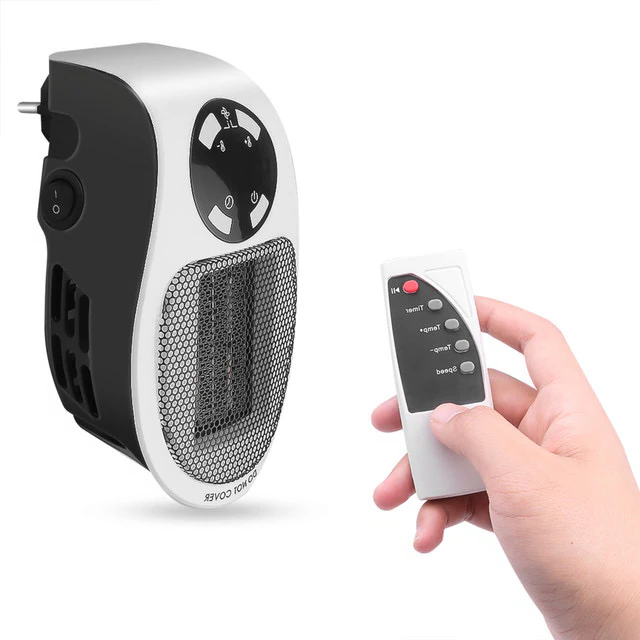 Vikbua™ Stillegående mini vifteovn med fjernkontroll og timer