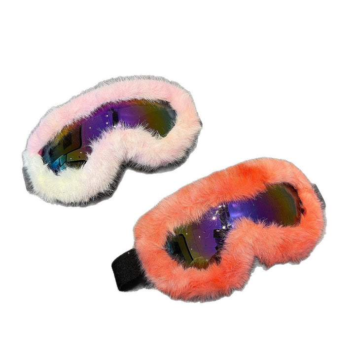 Vikbua™ Speilglass-skibriller dame med myk plysjkant