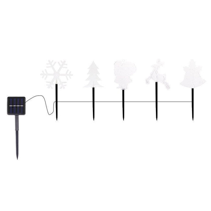 Vikbua™ Julete solcellelys i akryl med varmhvitt LED-lys