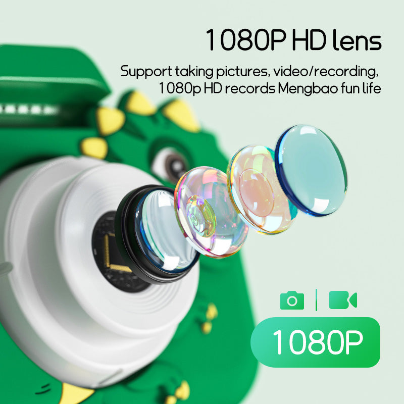 Vikbua™ Digitalkamera for barn med 30 MP, 1080p-video og 32 GB-kort